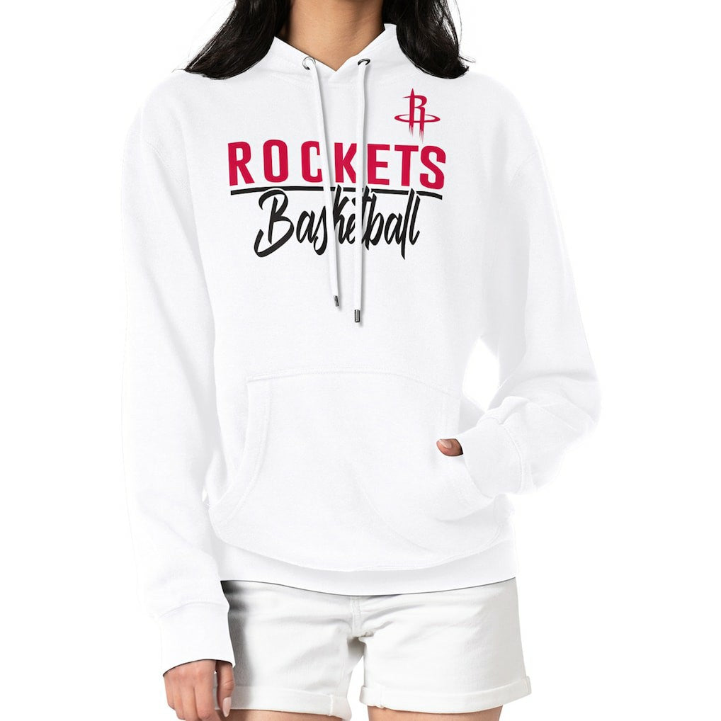 Houston Rockets G-III 4Her by Carl Banks Women's Graphics Fleece Pullover Hoodie sale - White outlet