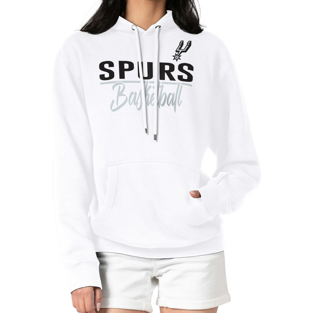 San Antonio Spurs G-III 4Her by Carl Banks Women's Graphics Fleece Pullover Hoodie - White discount