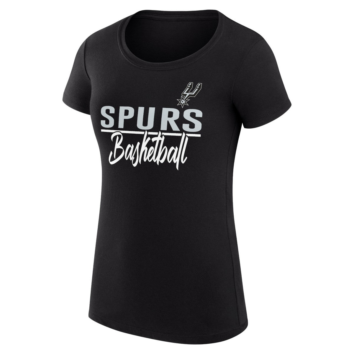 San Antonio Spurs G-III 4Her by Carl Banks Women's Super-Slim Fit Lightweight Team Sport V-Neck T-Shirt - Black sale