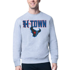 Houston Texans Starter H-Town Graphic Fleece Pullover Sweatshirt - Heather Gray sale