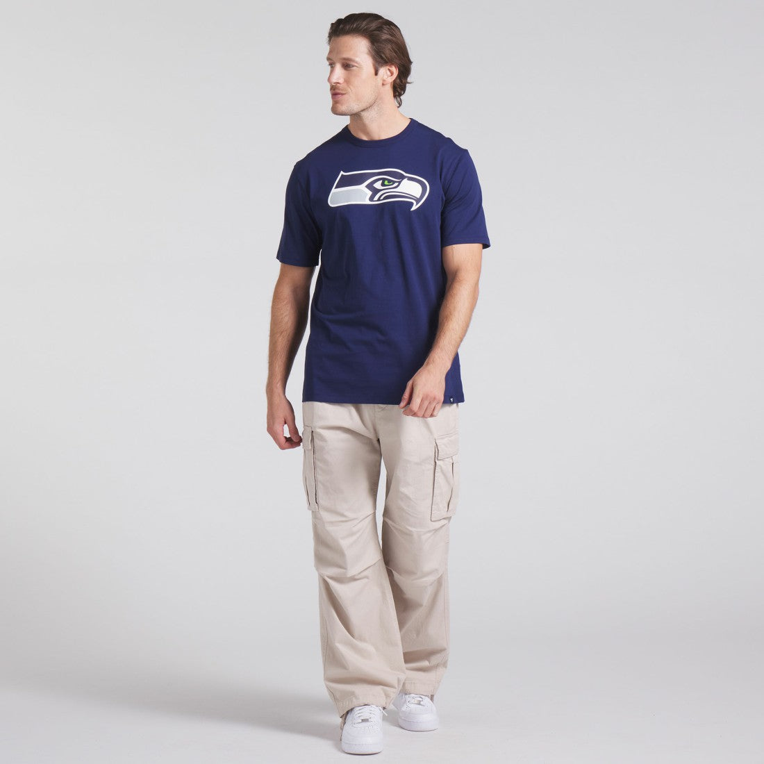 Seattle Seahawks Field Goal Legacy T-Shirt - College Navy on sale