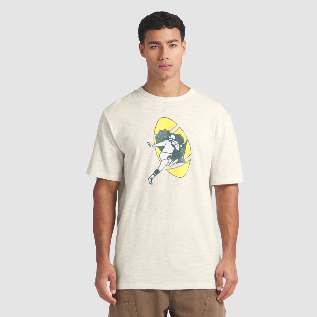 Green Bay Packers Slub T-Shirt - Cream online