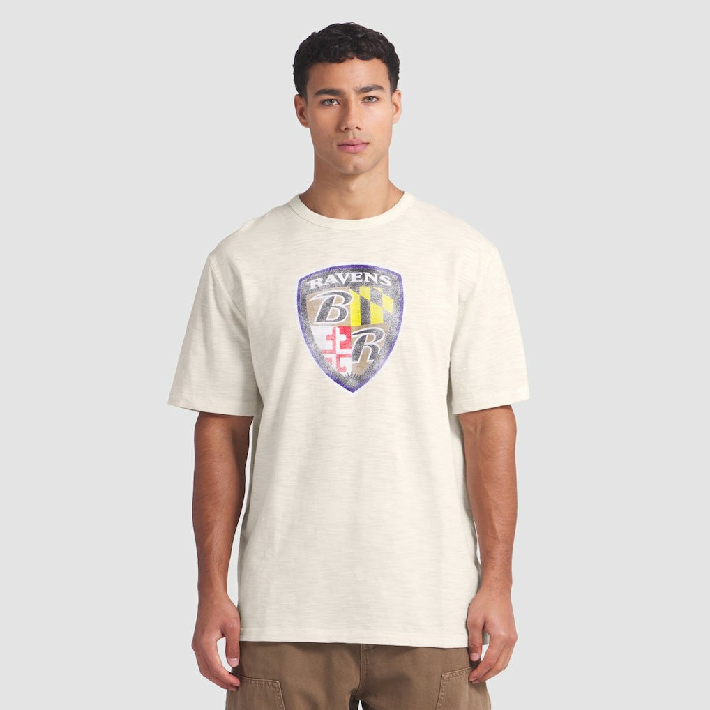 Baltimore Ravens Slub T-Shirt - Cream discount