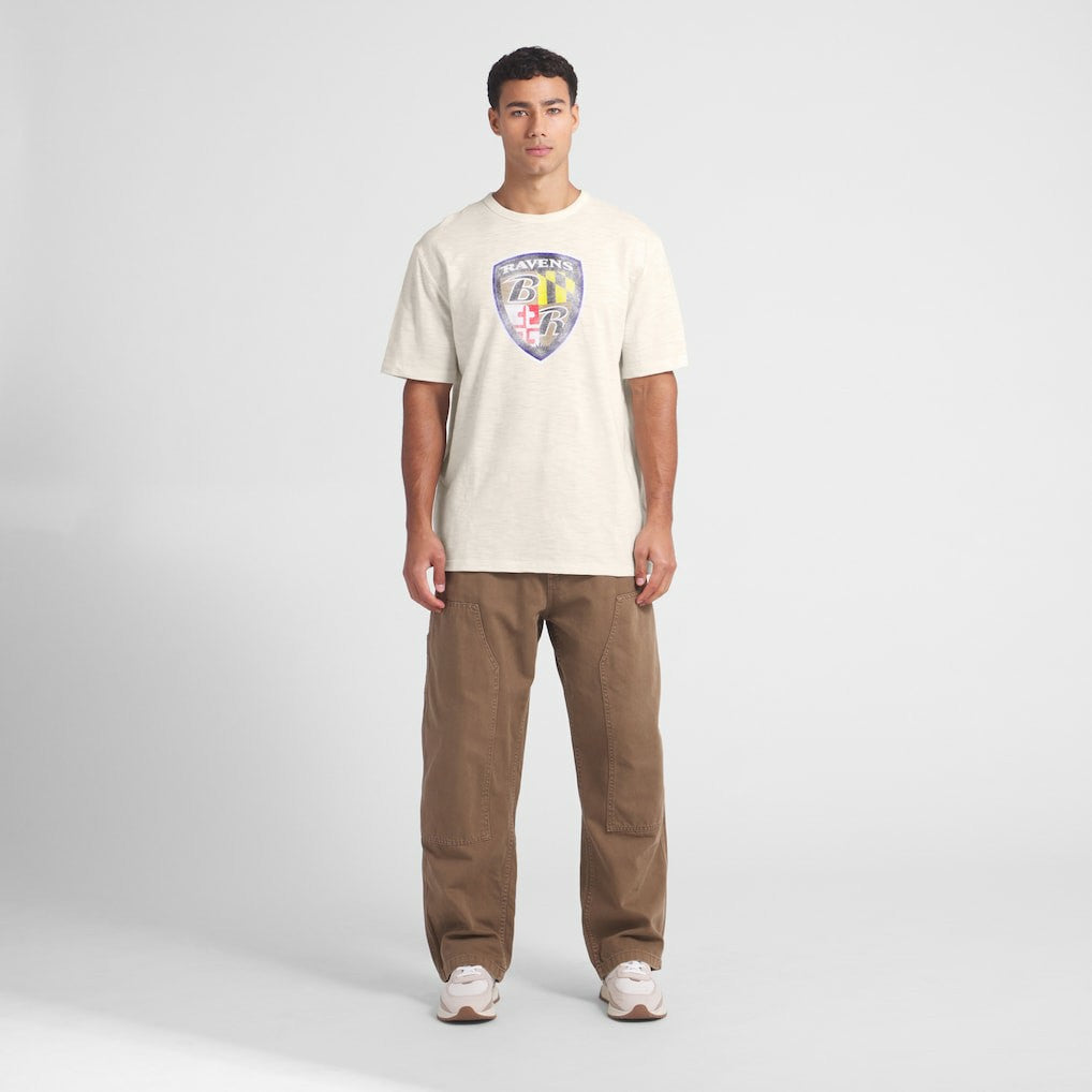Baltimore Ravens Slub T-Shirt - Cream discount