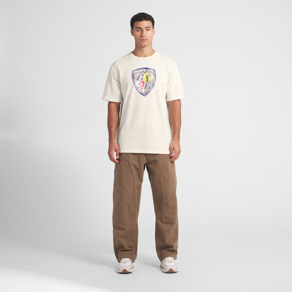 Baltimore Ravens Slub T-Shirt - Cream discount