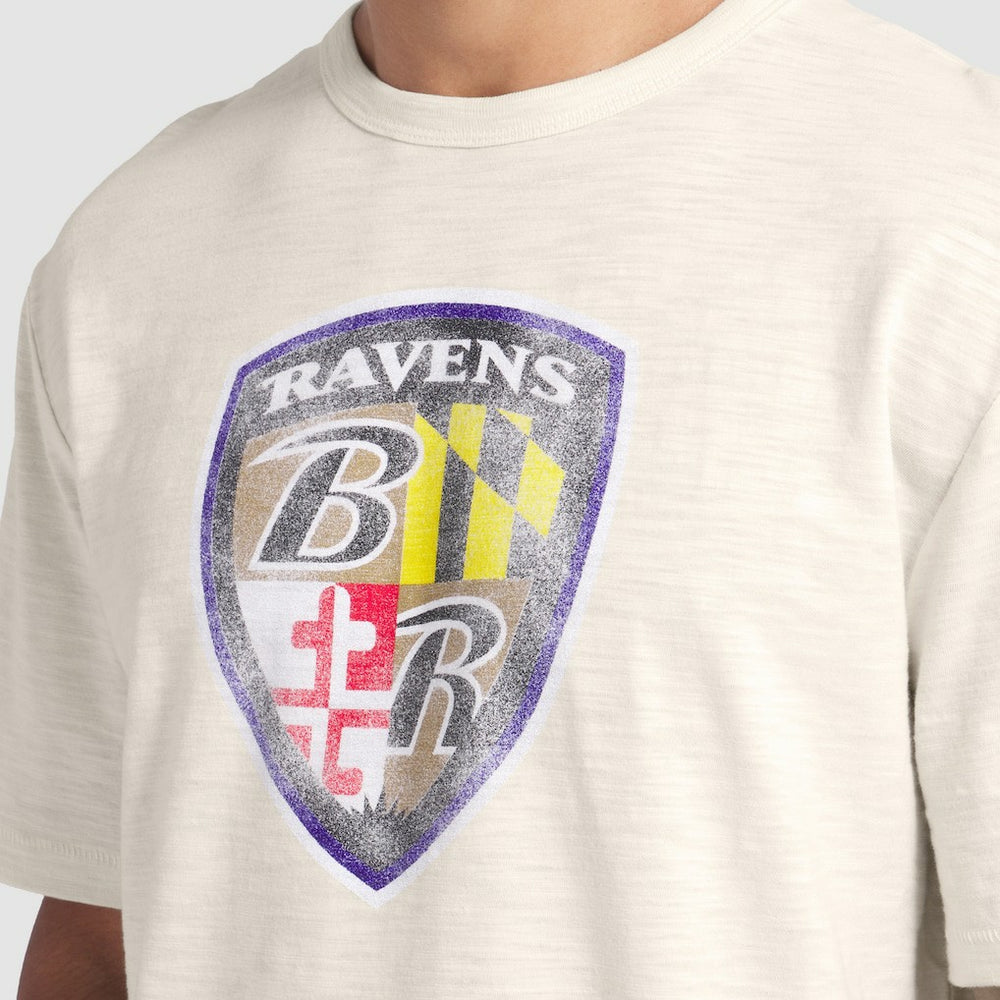 Baltimore Ravens Slub T-Shirt - Cream discount