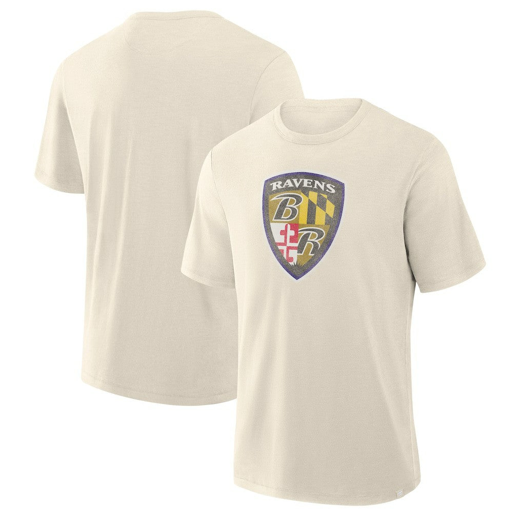 Baltimore Ravens Slub T-Shirt - Cream discount