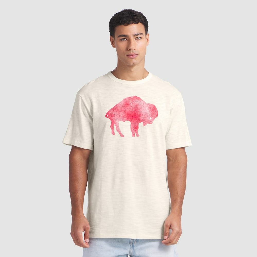 Buffalo Bills Slub T-Shirt - Cream on sale