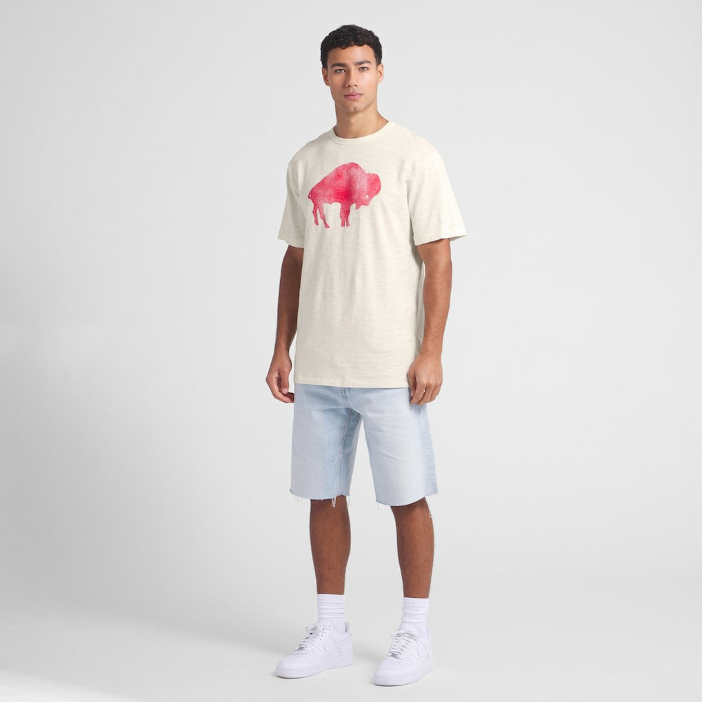Buffalo Bills Slub T-Shirt - Cream on sale