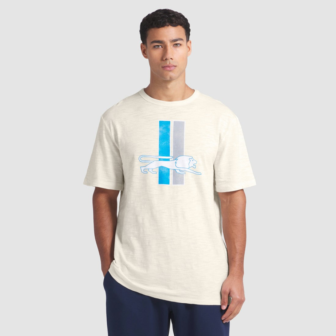 Detroit Lions Slub T-Shirt - Cream for sale