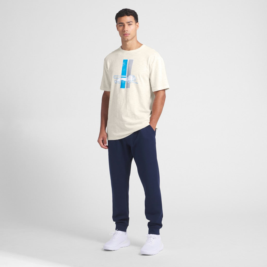 Detroit Lions Slub T-Shirt - Cream for sale