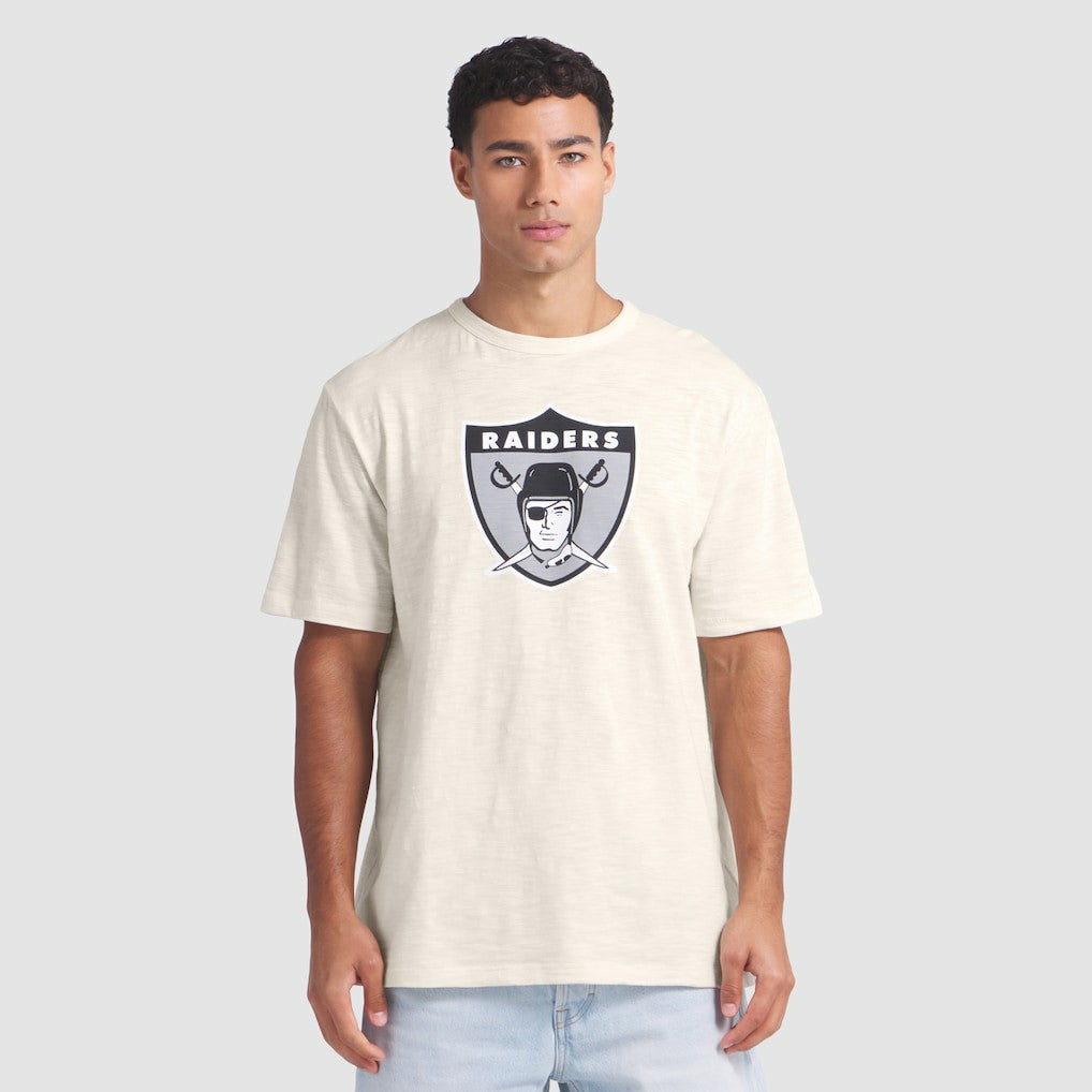 Las Vegas Raiders Slub T-Shirt - Cream on sale
