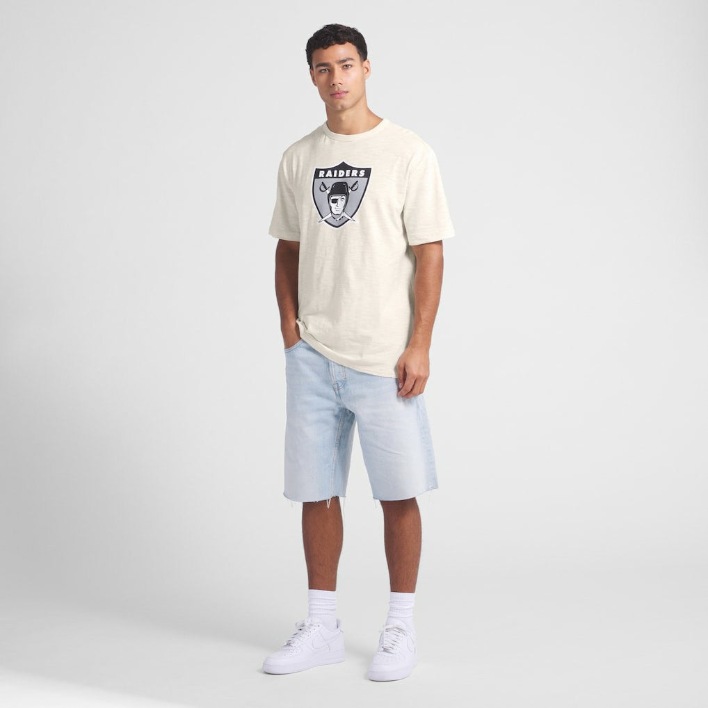 Las Vegas Raiders Slub T-Shirt - Cream on sale