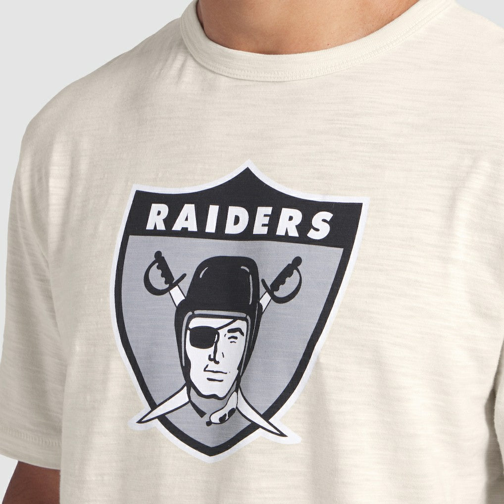 Las Vegas Raiders Slub T-Shirt - Cream on sale