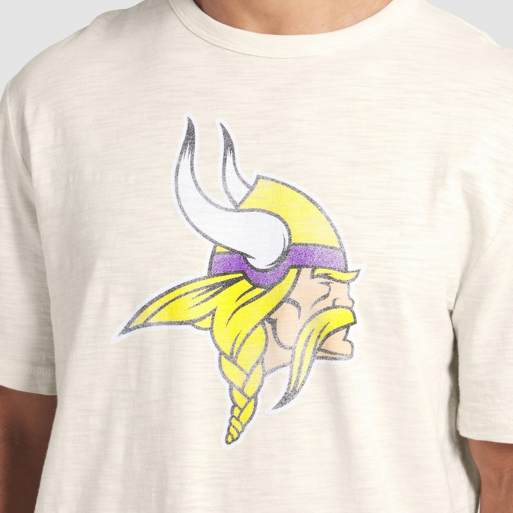 Minnesota Vikings Slub T-Shirt - Cream on sale