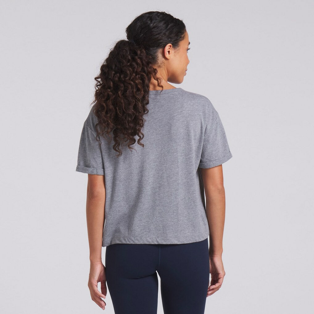 Dallas Cowboys Women's Swing Pass Tri-Blend Boxy T-Shirt - Heather Gray cheap