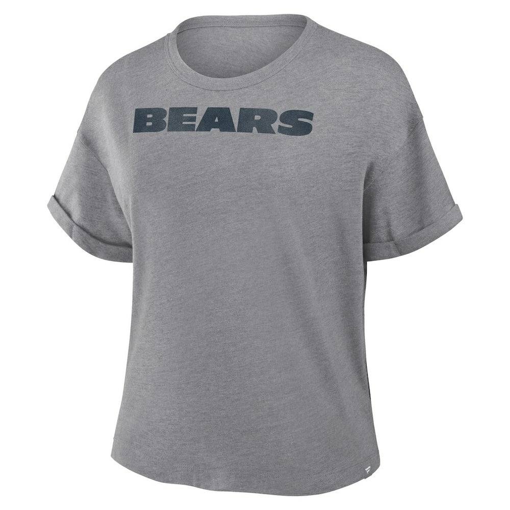 Chicago Bears Women's Swing Pass Tri-Blend Boxy T-Shirt - Heather Gray discount