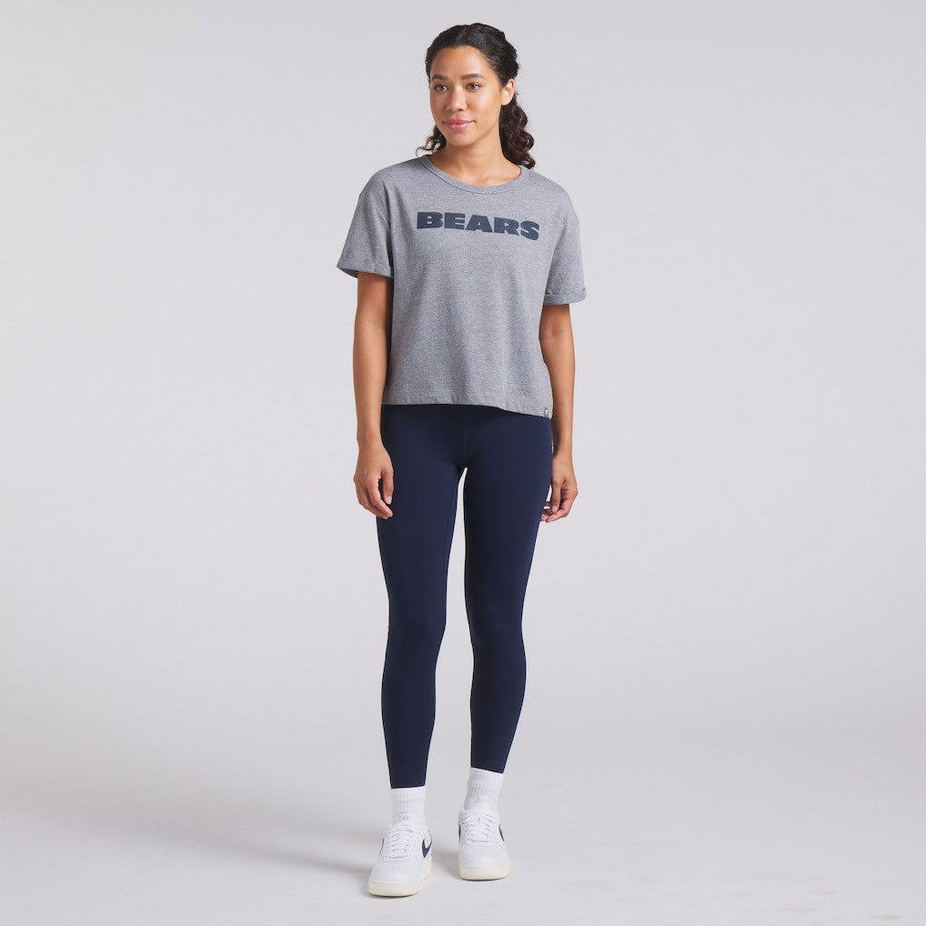 Chicago Bears Women's Swing Pass Tri-Blend Boxy T-Shirt - Heather Gray discount
