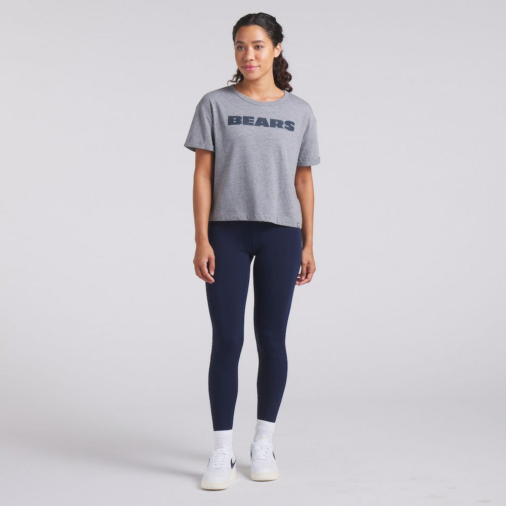 Chicago Bears Women's Swing Pass Tri-Blend Boxy T-Shirt - Heather Gray discount