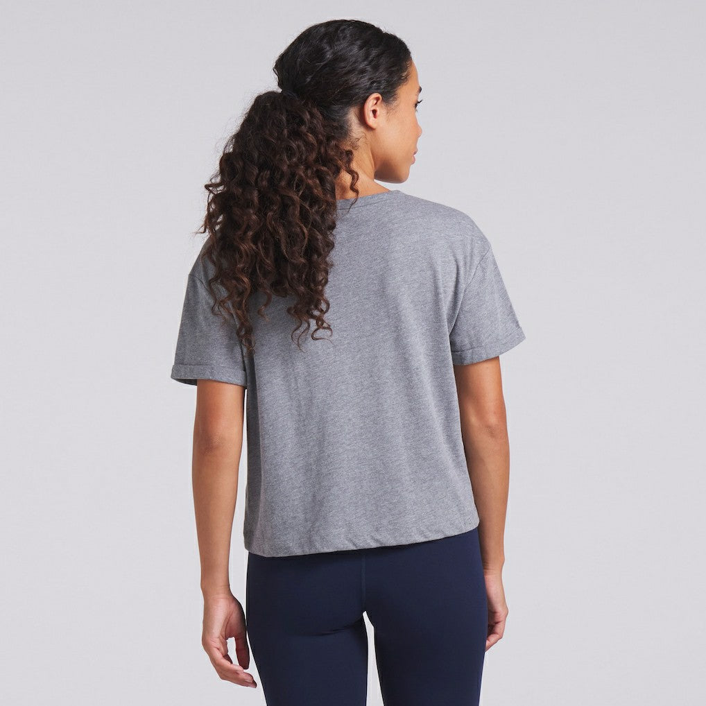 Chicago Bears Women's Swing Pass Tri-Blend Boxy T-Shirt - Heather Gray discount