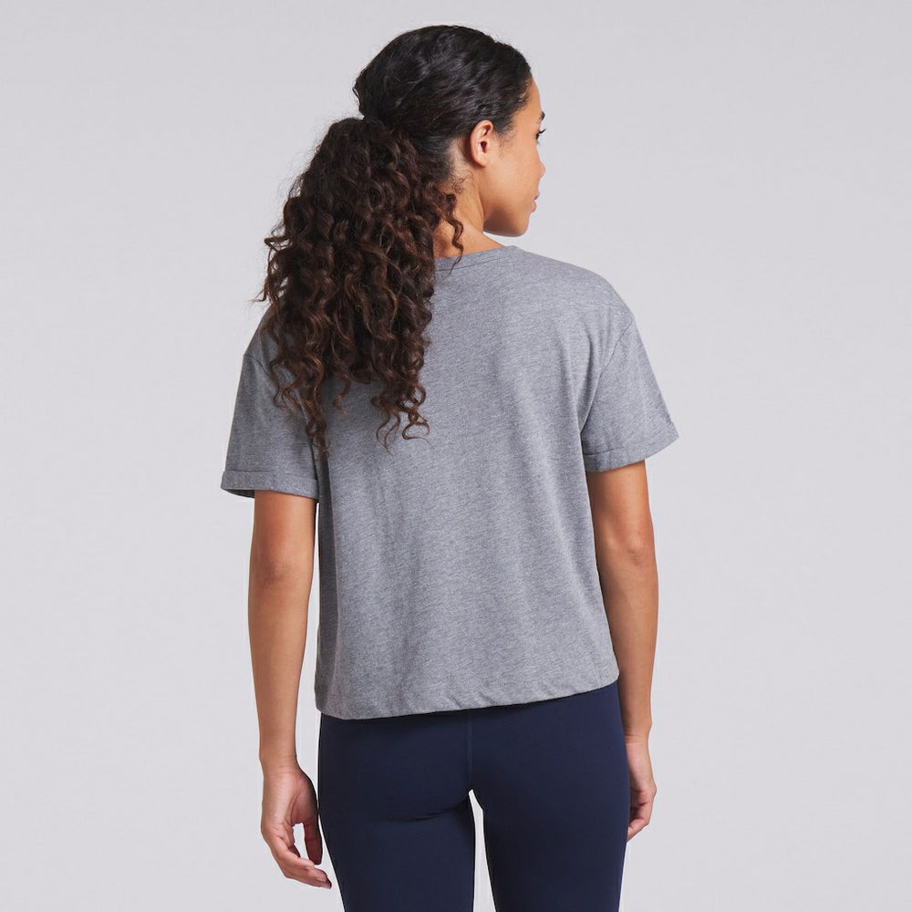 Chicago Bears Women's Swing Pass Tri-Blend Boxy T-Shirt - Heather Gray discount