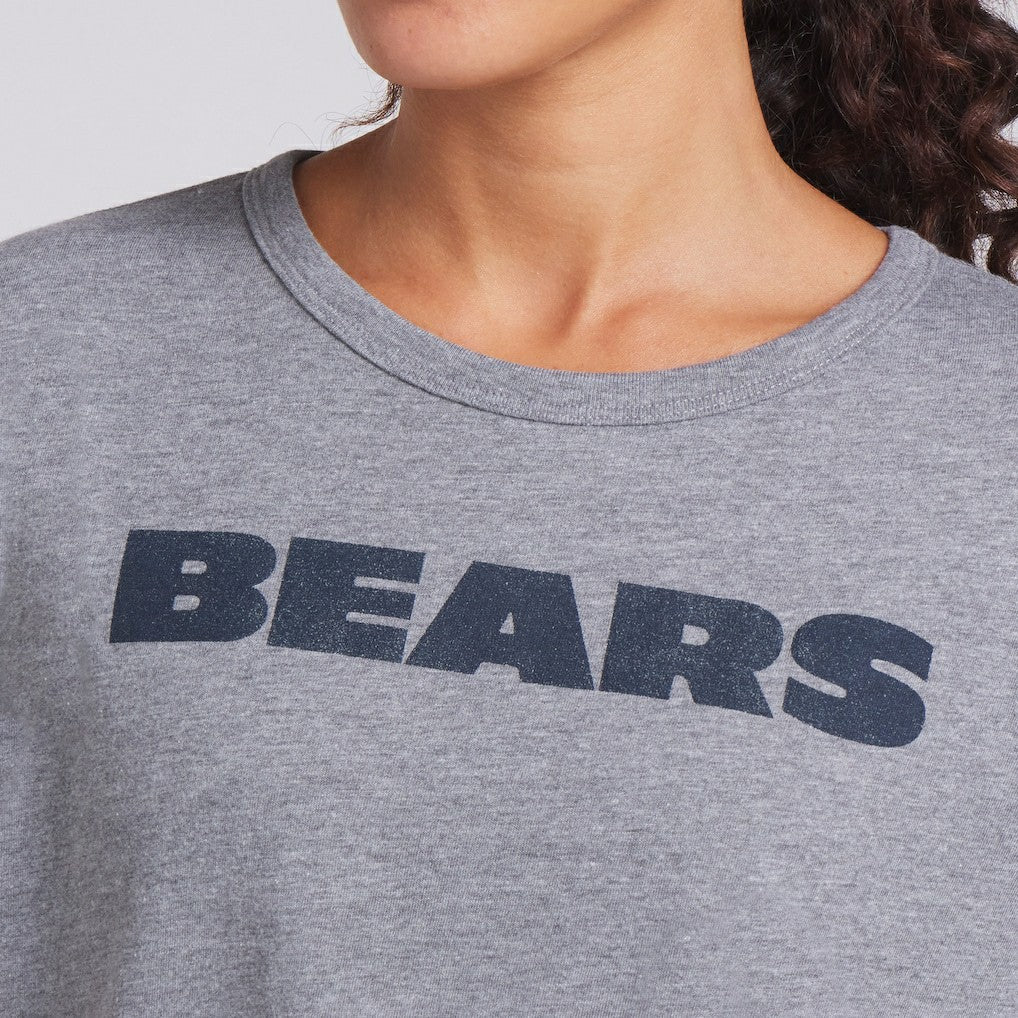 Chicago Bears Women's Swing Pass Tri-Blend Boxy T-Shirt - Heather Gray discount