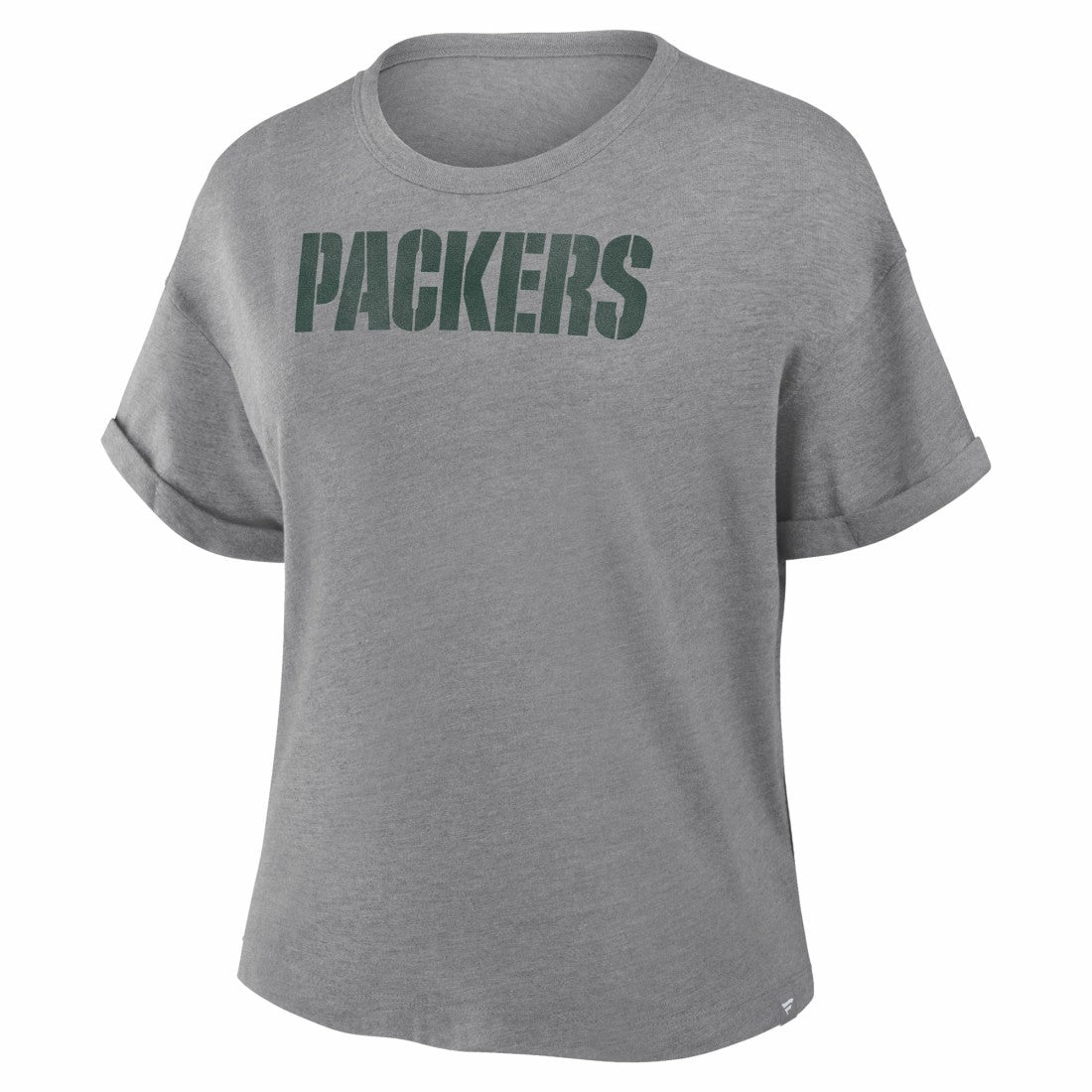 Green Bay Packers Women's Swing Pass Tri-Blend Boxy T-Shirt - Heather Gray sale