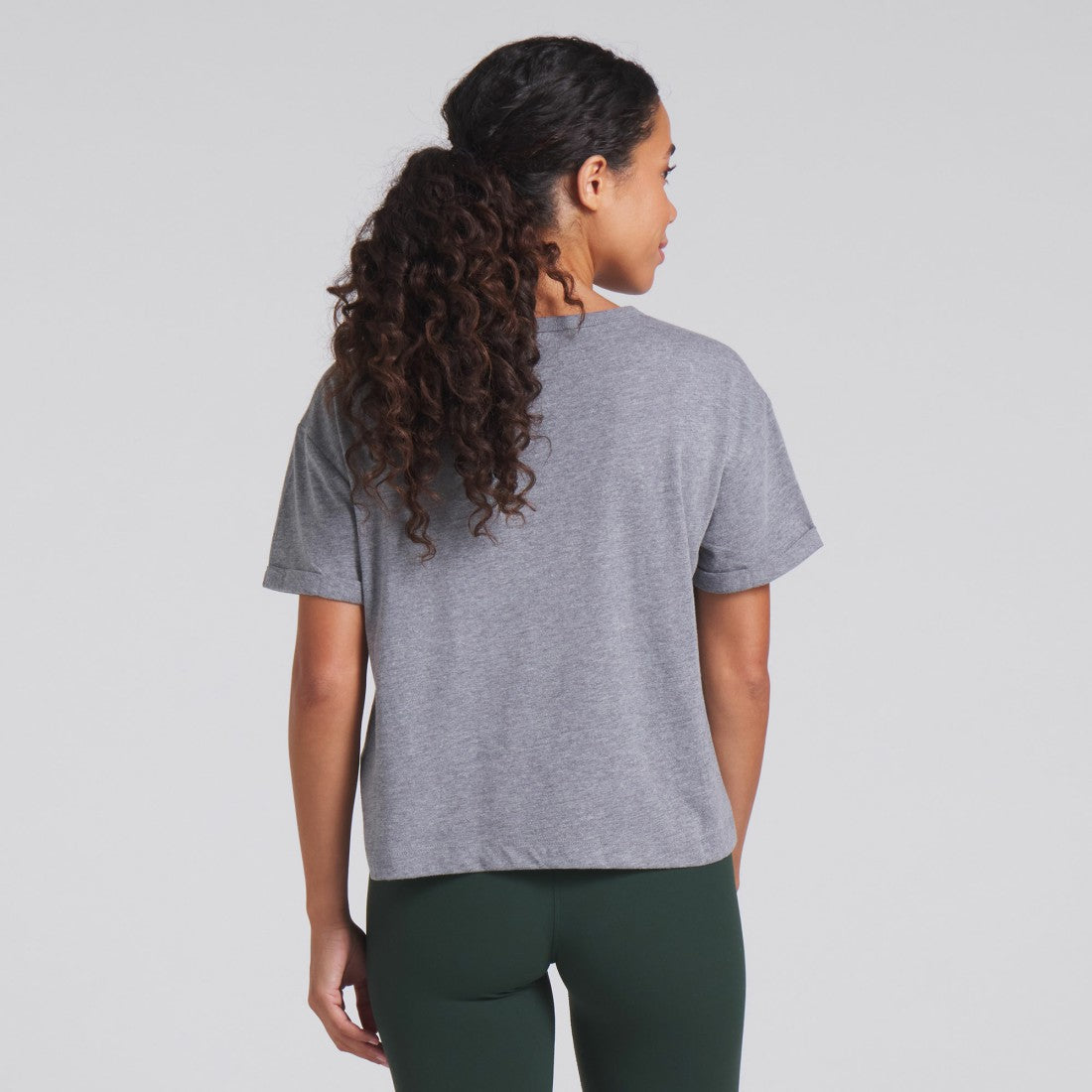 Green Bay Packers Women's Swing Pass Tri-Blend Boxy T-Shirt - Heather Gray sale