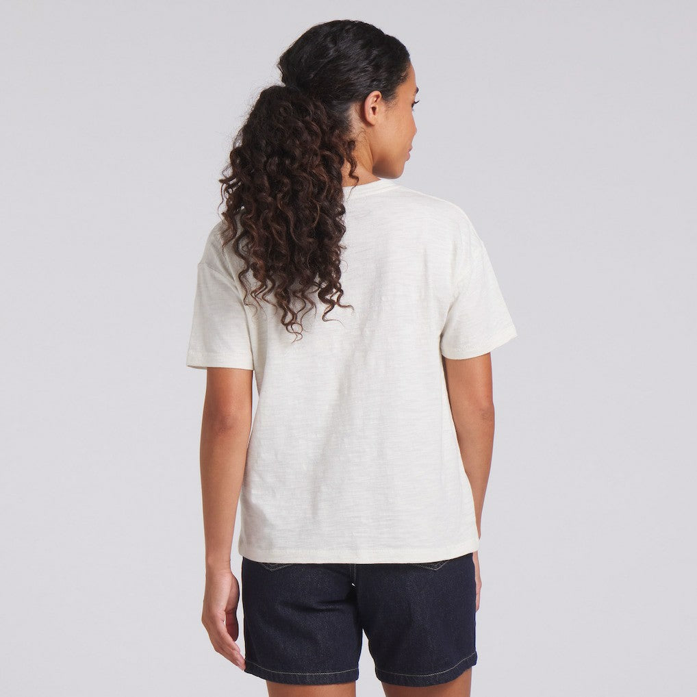 Cleveland Browns Women's Trick Play Slub Boxy T-Shirt - Cream discount
