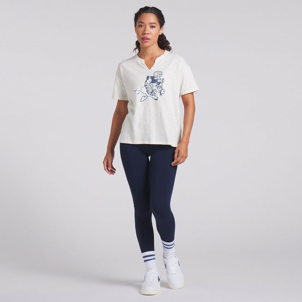 Dallas Cowboys Women's Trick Play Slub Boxy T-Shirt - Cream discount