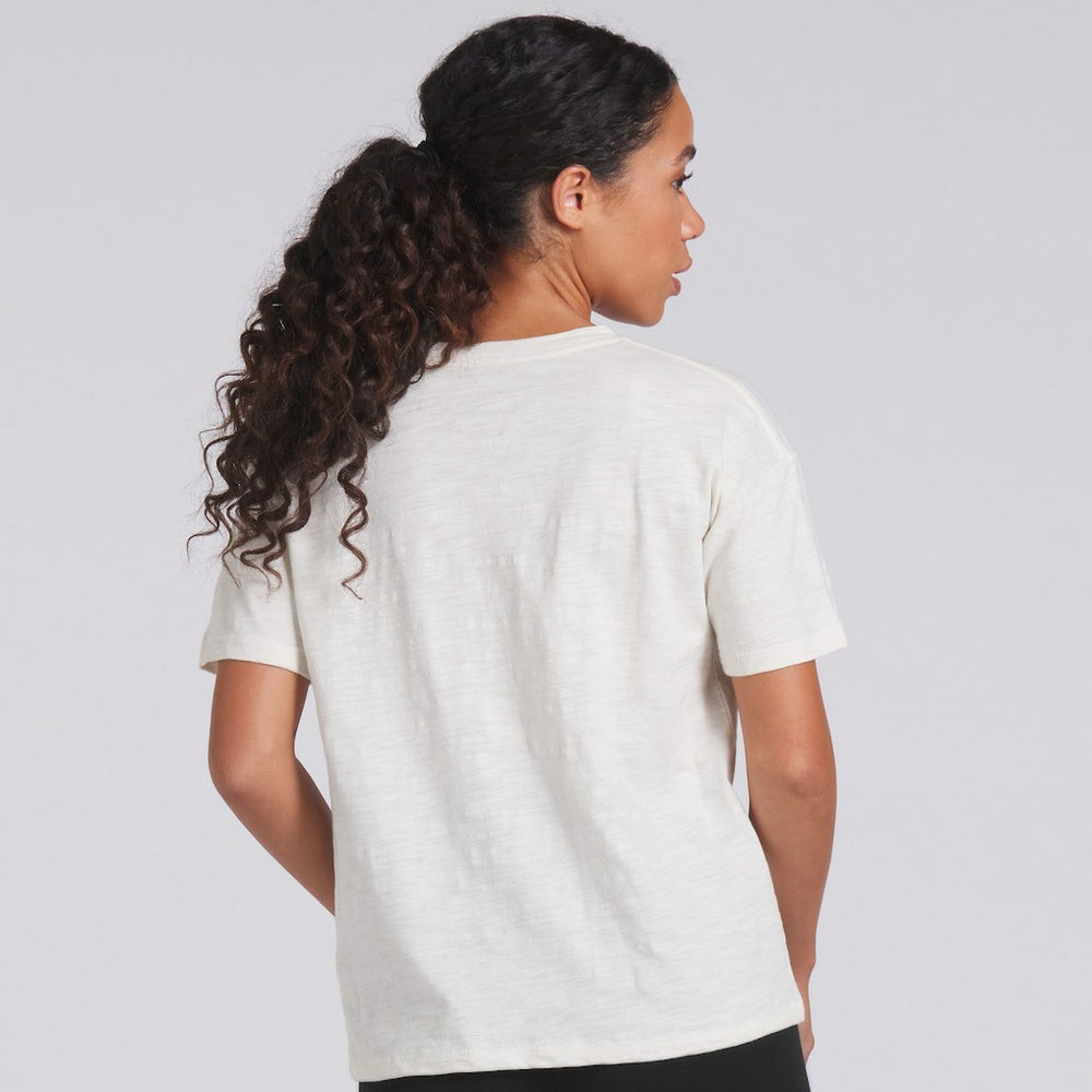 Las Vegas Raiders Women's Trick Play Slub Boxy T-Shirt - Cream on sale
