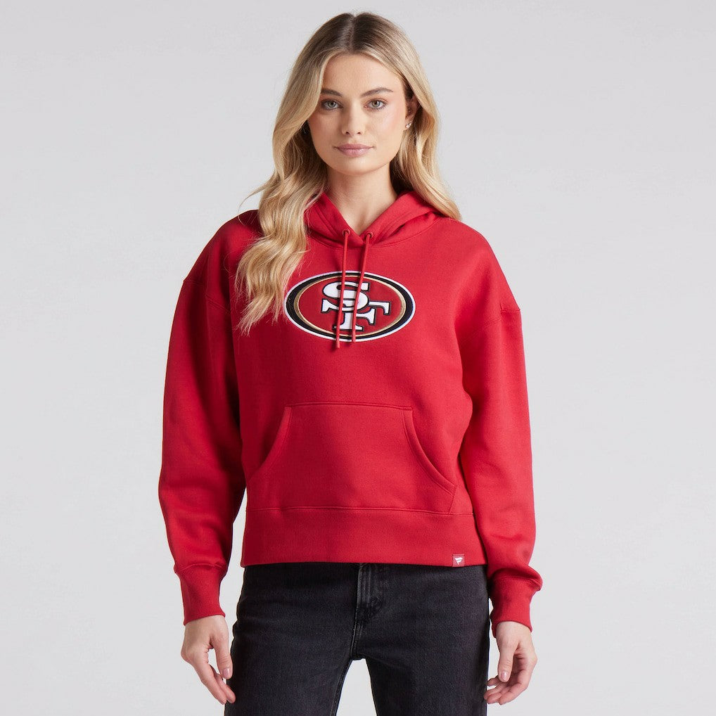 San Francisco 49ers Women's Legacy Fleece Pullover Hoodie - Scarlet discount