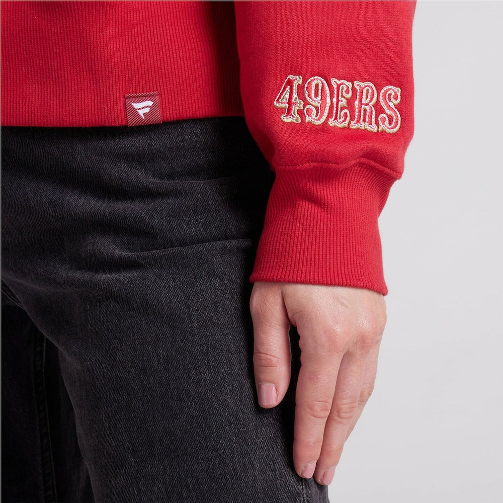 San Francisco 49ers Women's Legacy Fleece Pullover Hoodie - Scarlet discount