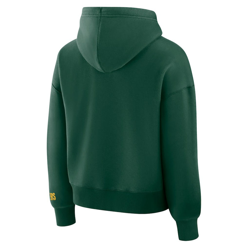 Green Bay Packers Women's Legacy Fleece Pullover Hoodie - Green outlet