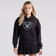 Las Vegas Raiders Women's Legacy Fleece Pullover Hoodie - Black on sale