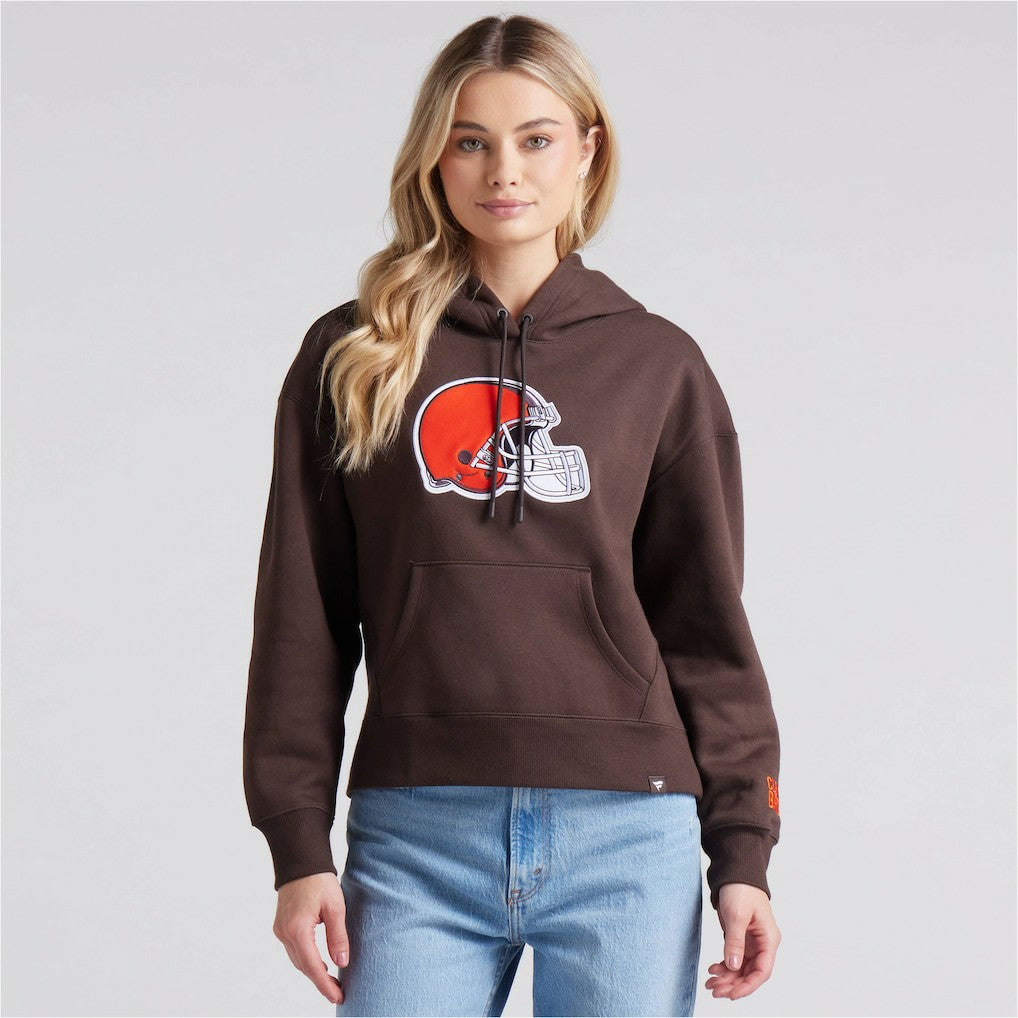 Cleveland Browns Women's Legacy Fleece Pullover Hoodie - Brown cheap
