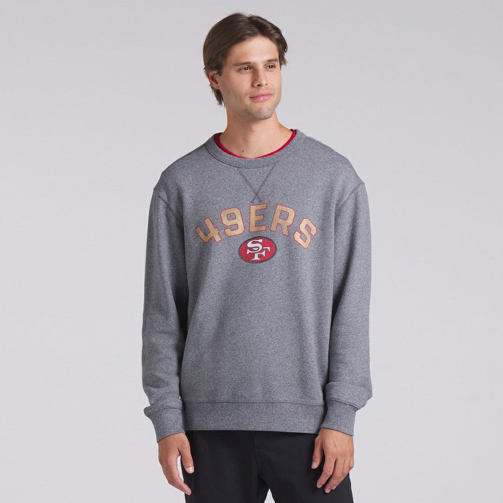 San Francisco 49ers Loop Terry Pullover Sweatshirt - Heather Gray on sale