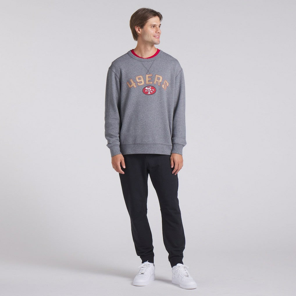 San Francisco 49ers Loop Terry Pullover Sweatshirt - Heather Gray on sale