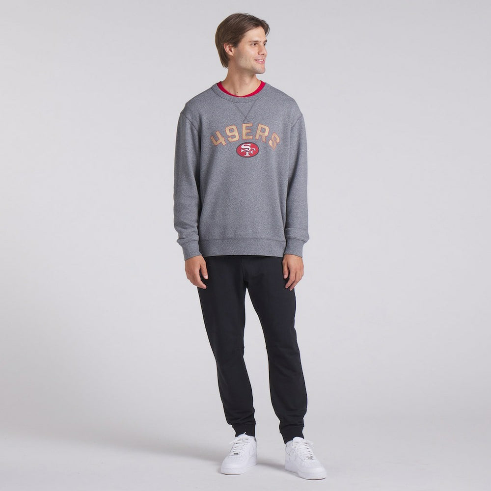 San Francisco 49ers Loop Terry Pullover Sweatshirt - Heather Gray on sale