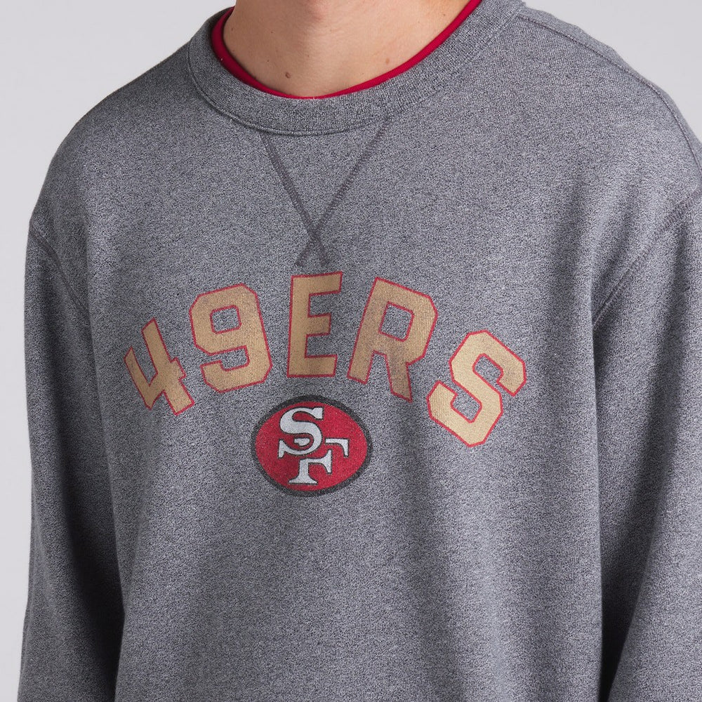 San Francisco 49ers Loop Terry Pullover Sweatshirt - Heather Gray on sale