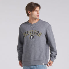 Pittsburgh Steelers Loop Terry Pullover Sweatshirt - Heather Gray sale