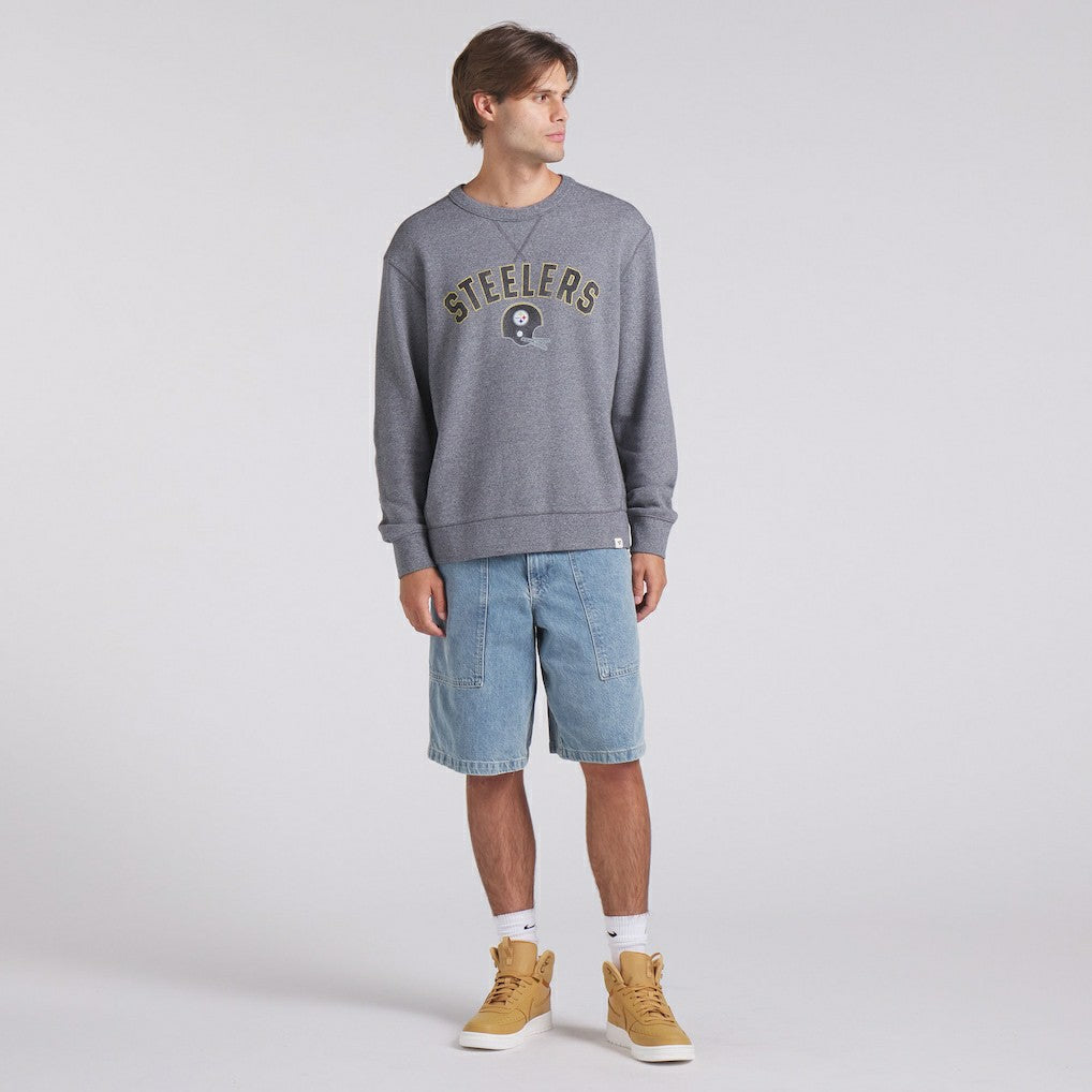 Pittsburgh Steelers Loop Terry Pullover Sweatshirt - Heather Gray sale