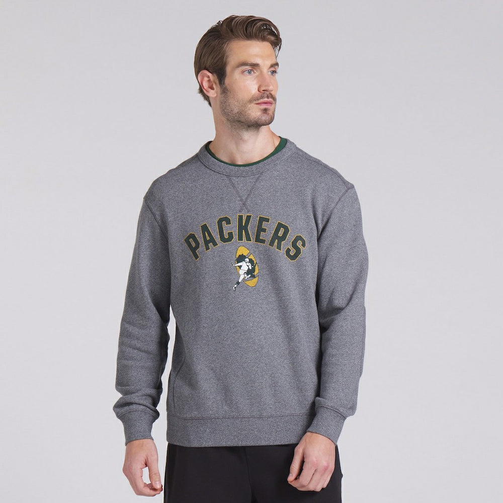 Green Bay Packers Loop Terry Pullover Sweatshirt - Heather Gray outlet