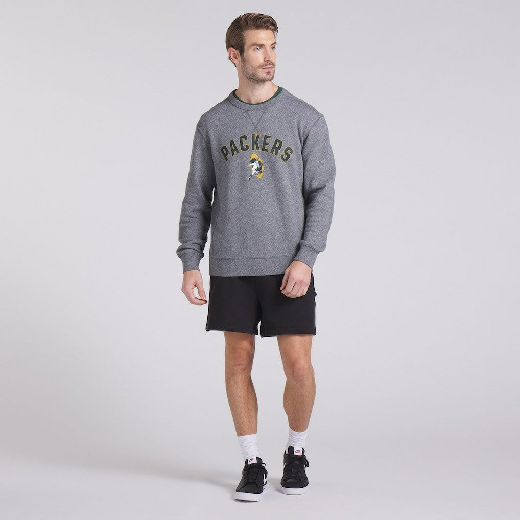 Green Bay Packers Loop Terry Pullover Sweatshirt - Heather Gray outlet
