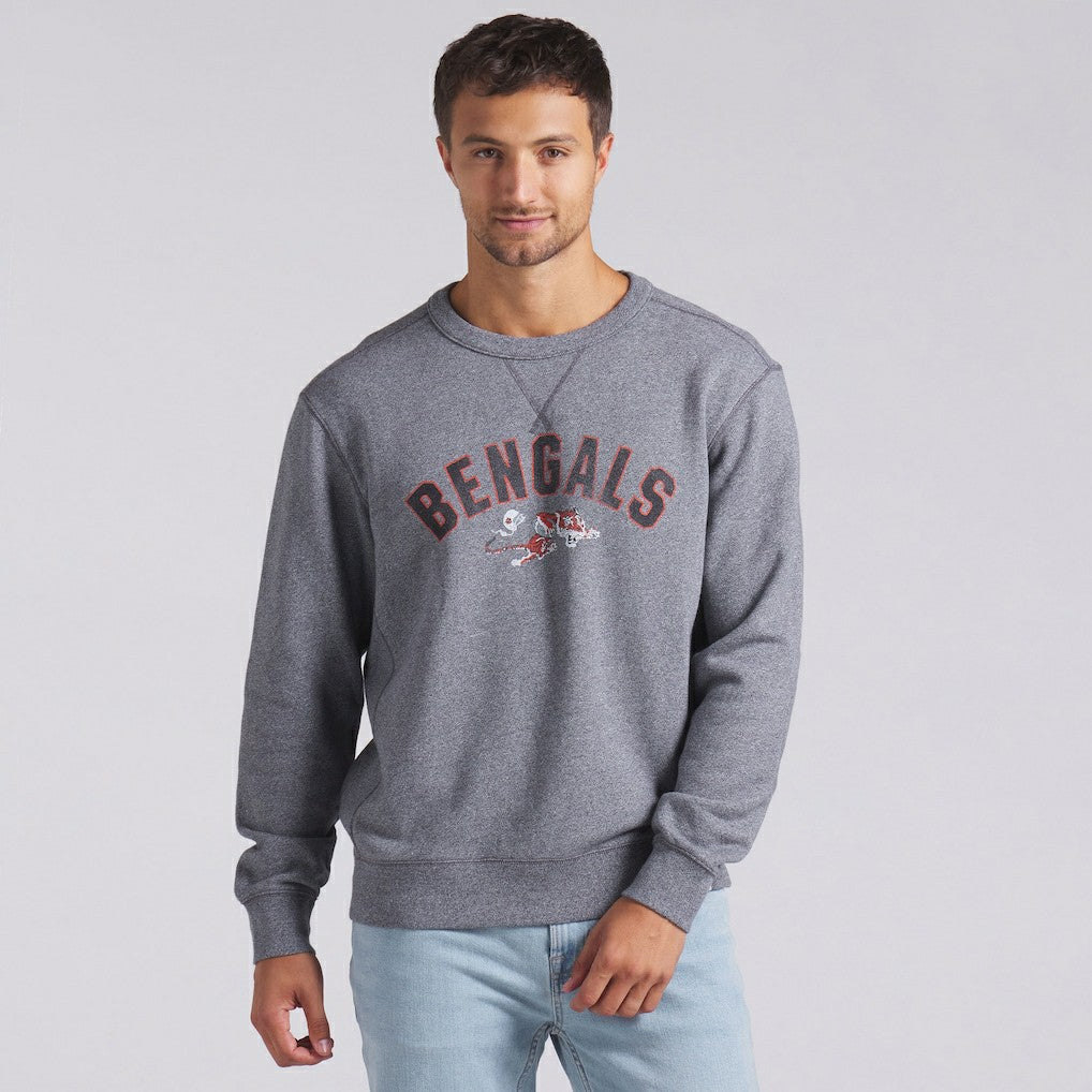 Cincinnati Bengals Loop Terry Pullover Sweatshirt - Heather Gray discount