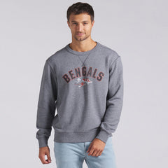 Cincinnati Bengals Loop Terry Pullover Sweatshirt - Heather Gray discount