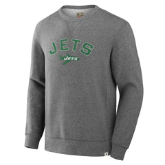 New York Jets Loop Terry Pullover Sweatshirt - Heather Gray discount