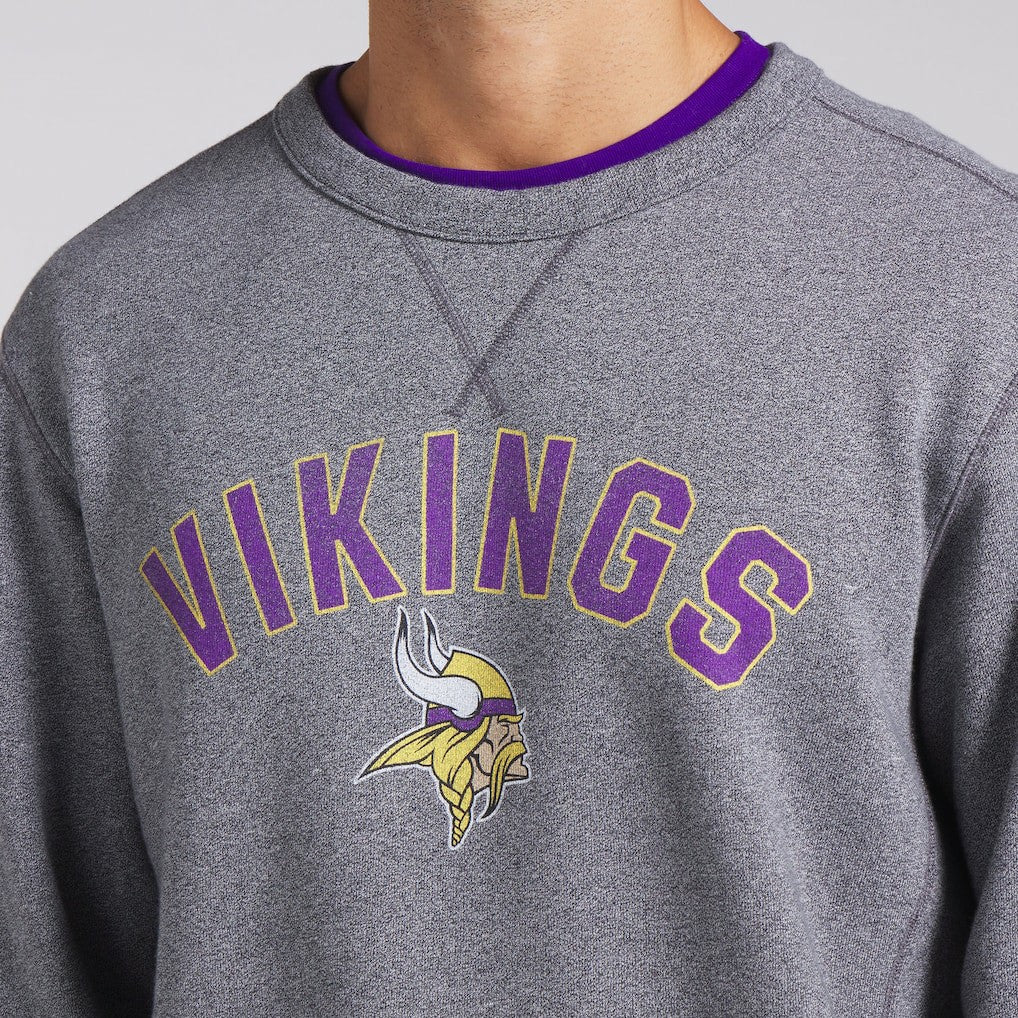 Minnesota Vikings Loop Terry Pullover Sweatshirt - Heather Gray for sale