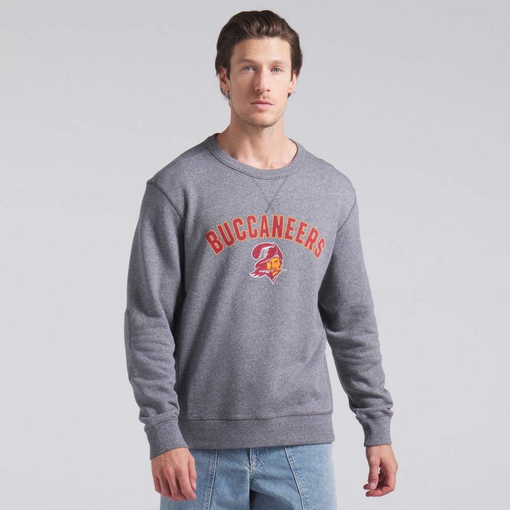 Tampa Bay Buccaneers Loop Terry Pullover Sweatshirt - Heather Gray cheap