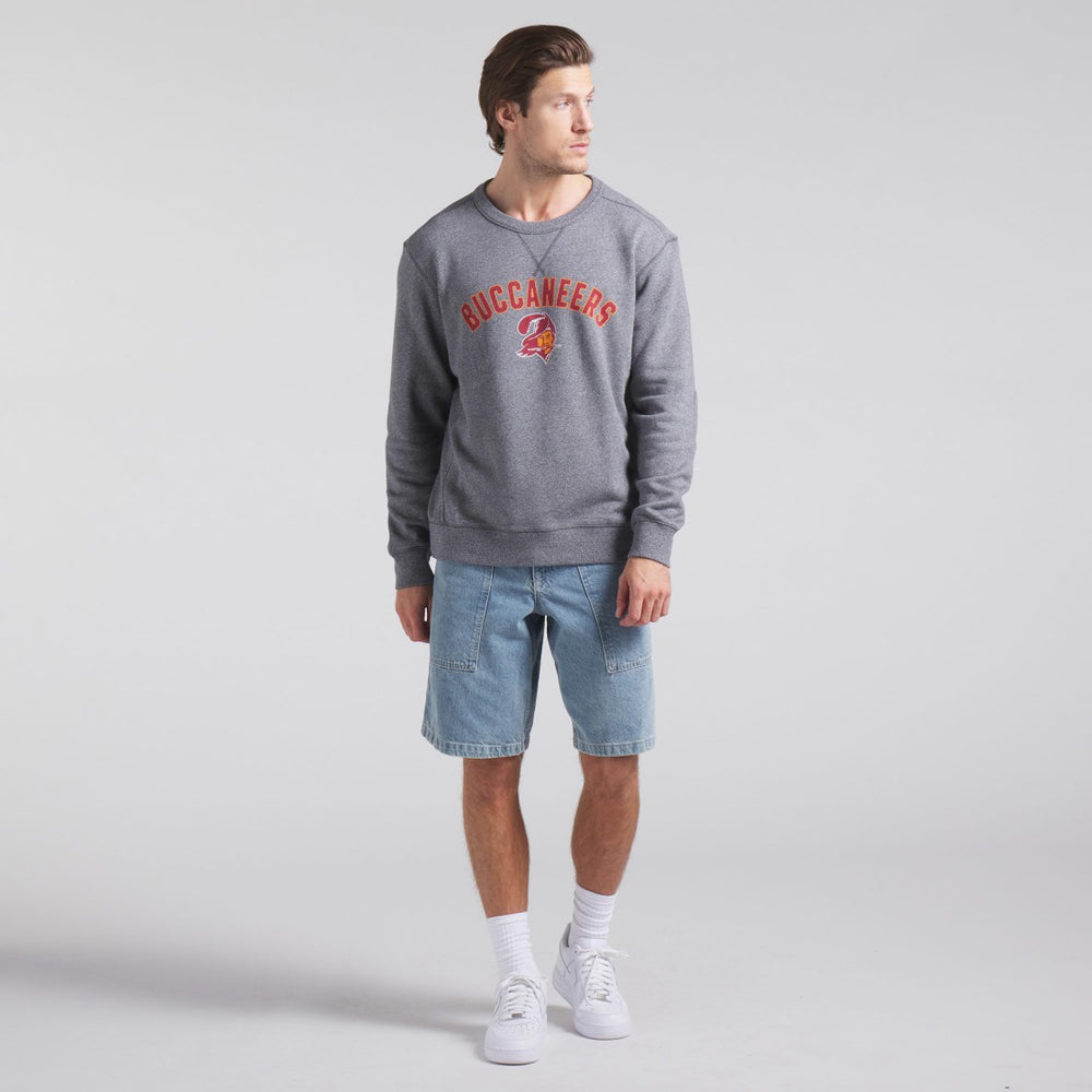 Tampa Bay Buccaneers Loop Terry Pullover Sweatshirt - Heather Gray cheap